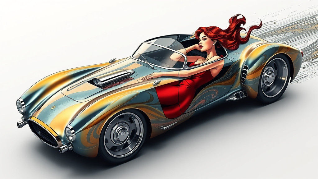 Nitrous Gasser with Manga Graphics in Futuristic Style