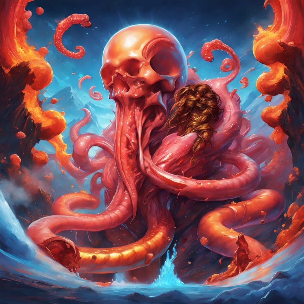 Glowing Apocalypse Goddess in Splendid Colors