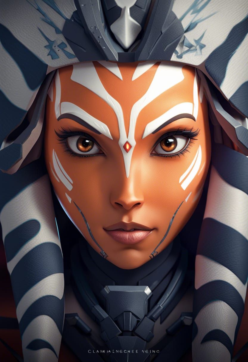 Ahsoka Tano: Dark Fantasy Anime Concept Art