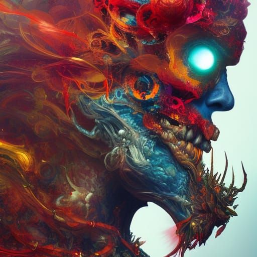 Dark Fantasy Warrior in Intricate Armor