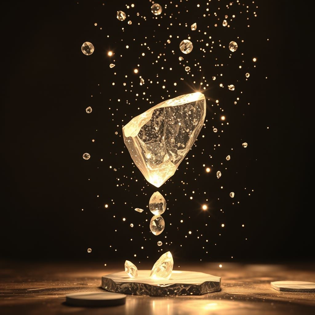 The miracle of crystalized anti-gravity.