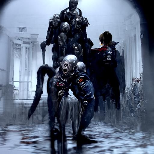 Horror Scene in Gustave Doré Style