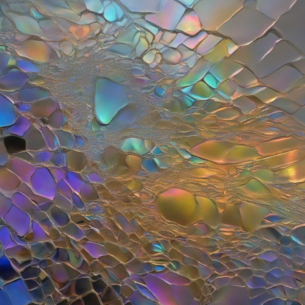 Abstract Iridescent Color Play