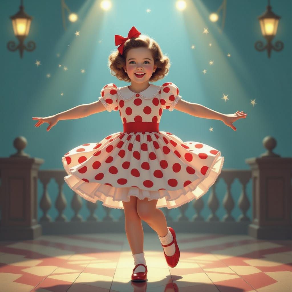 Shirley Temple Dancing on the Good Ship Lollipop