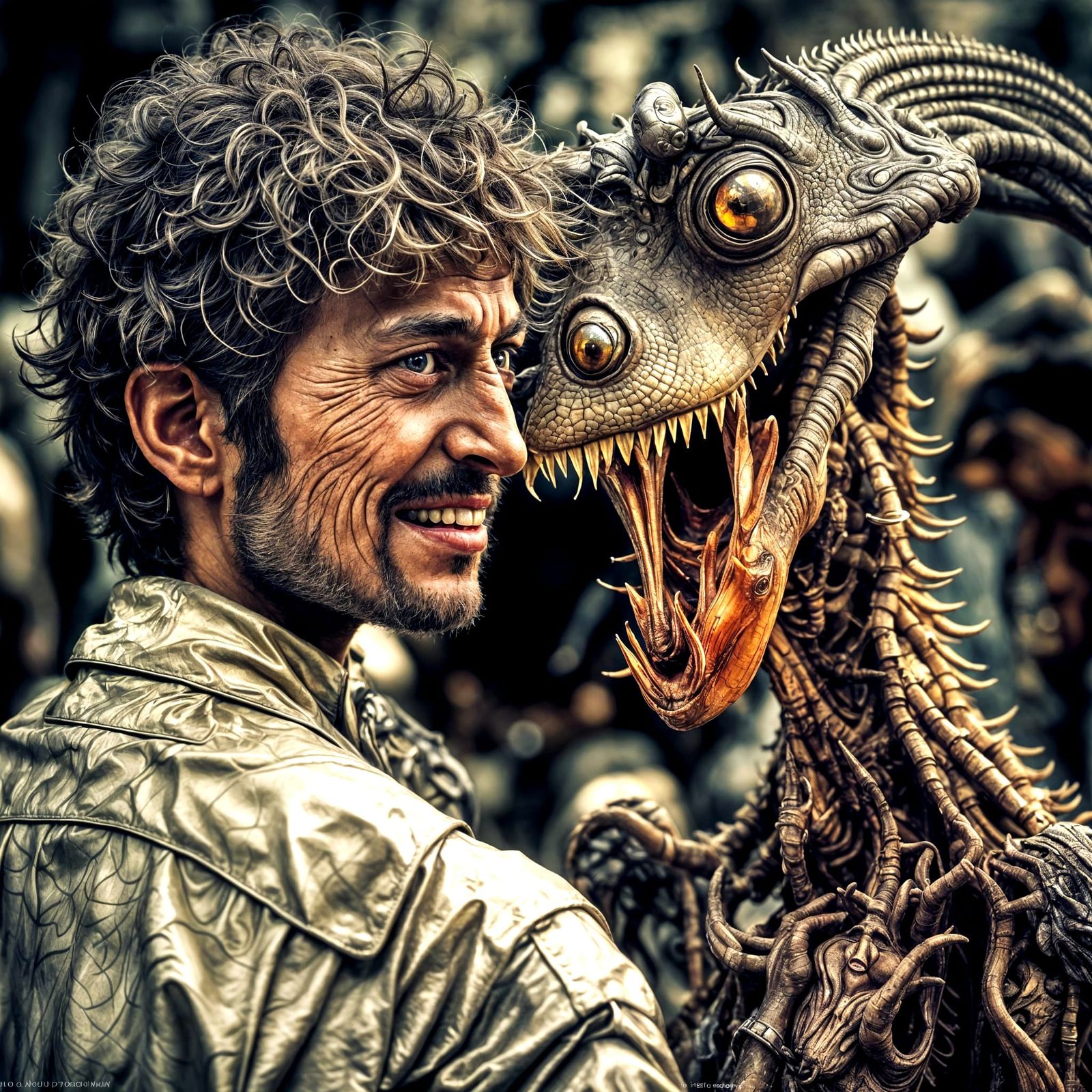 Photorealistic Aliens Displaying Complex Emotions and Textur...