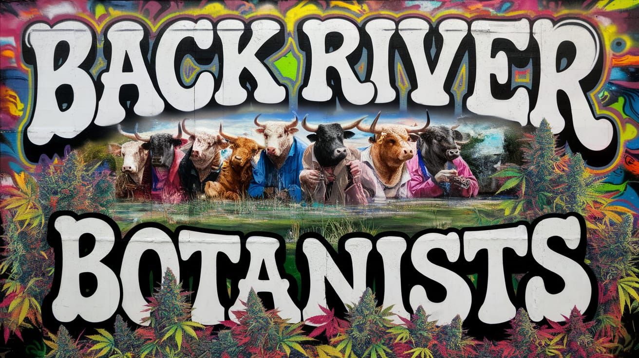Back River Botanists Graffiti Art with Hippie Bulls