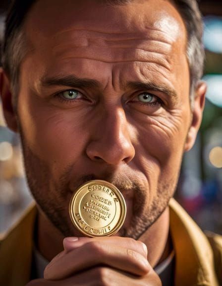 Sober Individual Receives Medallion in HDR Photograph
