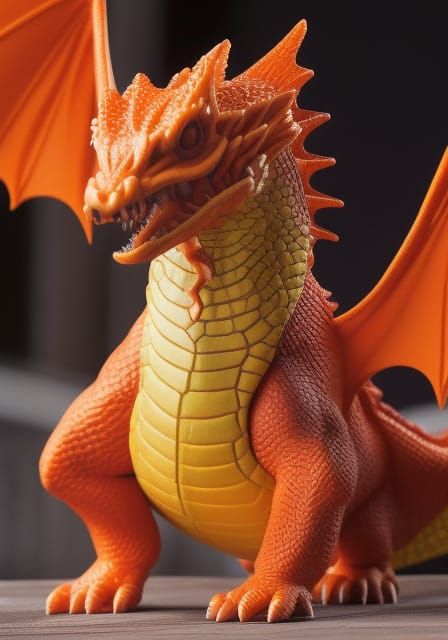 Orange Dragon with Untapped Power