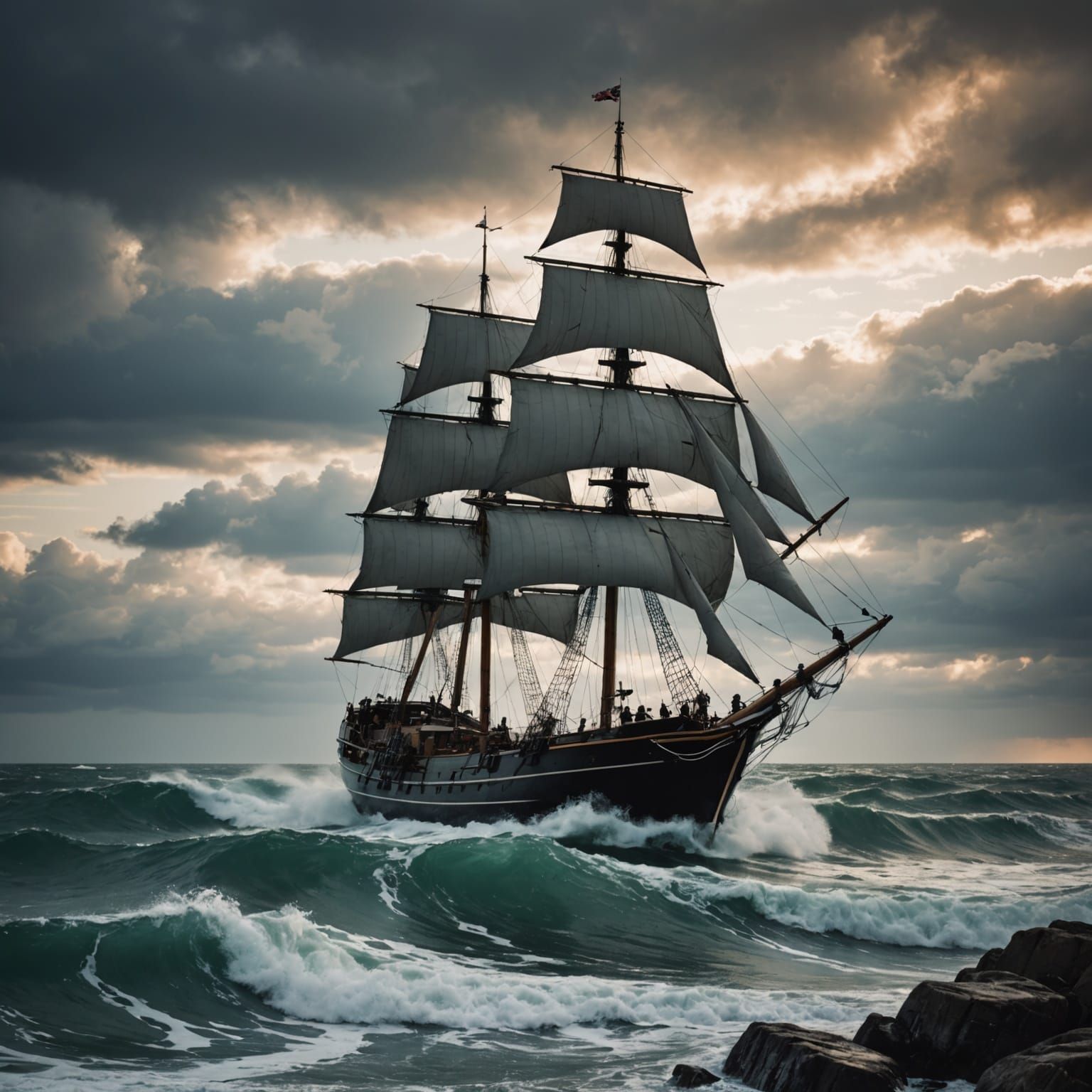 Abstract Storm Clouds Gathering