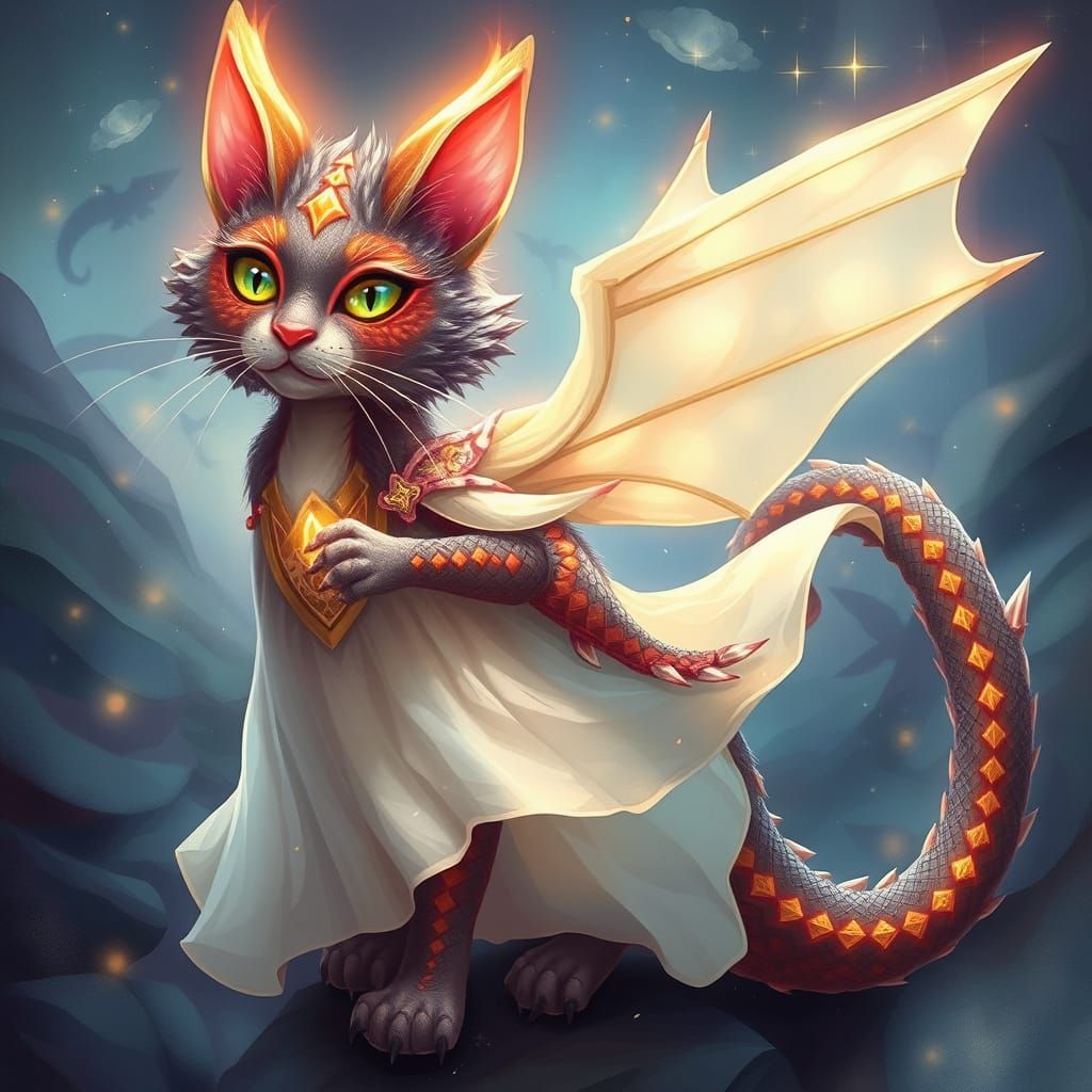 Viviana as Dragon Cat in Mystical Realm