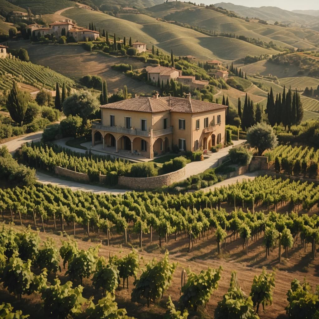 Hyper-Realistic Italian Villa in Summer