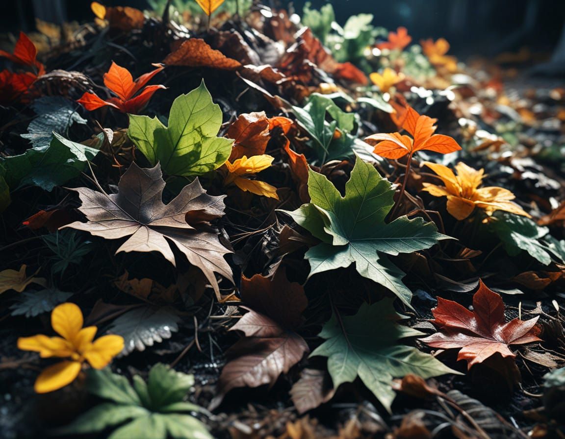 Frozen Decay in Macro Photography