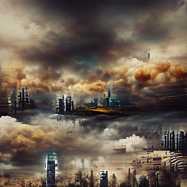 Dystopian Matte Painting in 8K Resolution
