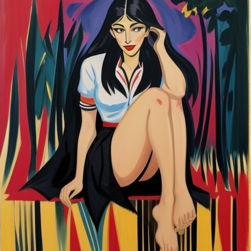 Untitled Creation in the style of Ernst Ludwig Kirchner