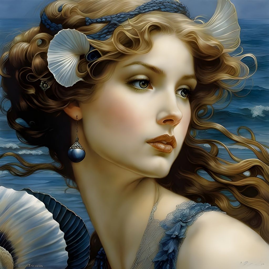 Girl with a black pearl earring