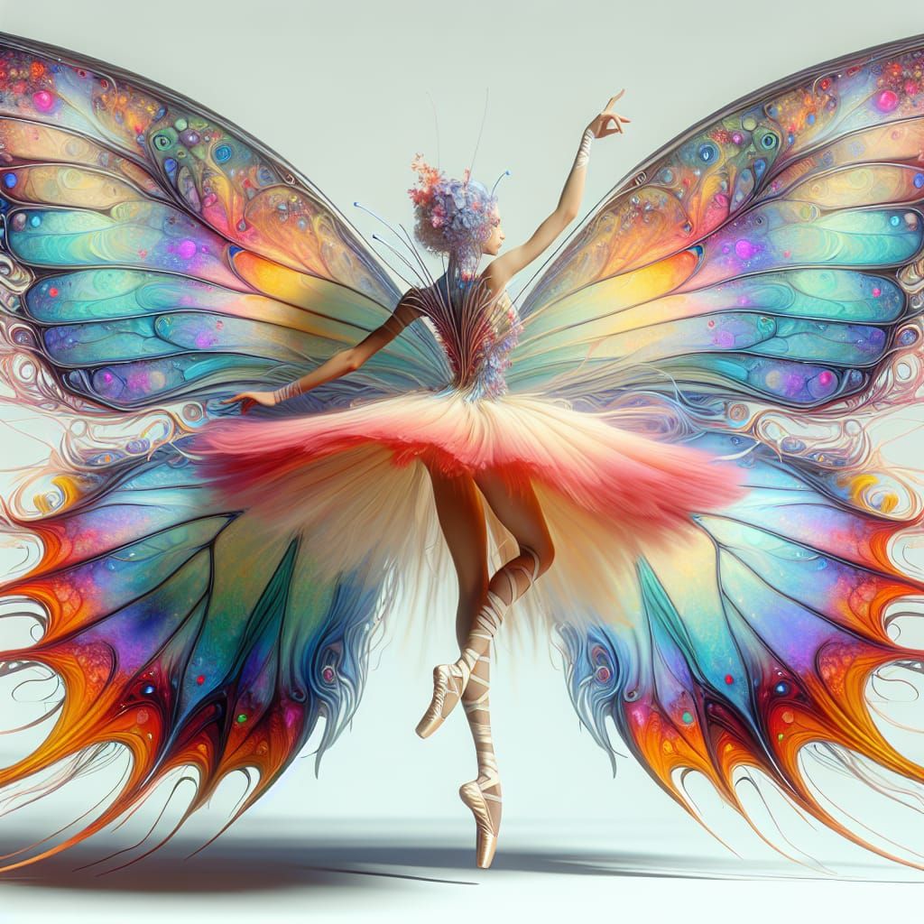 Hyper-Detailed Fairy Ballerina Concept Art in Digital Aesthe...