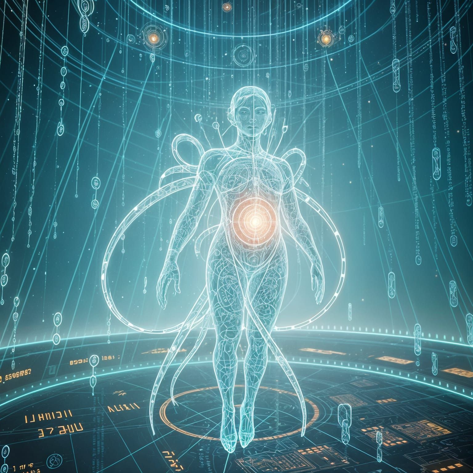 Surreal Entity Embodies Boundless Knowledge in Cosmic Librar...