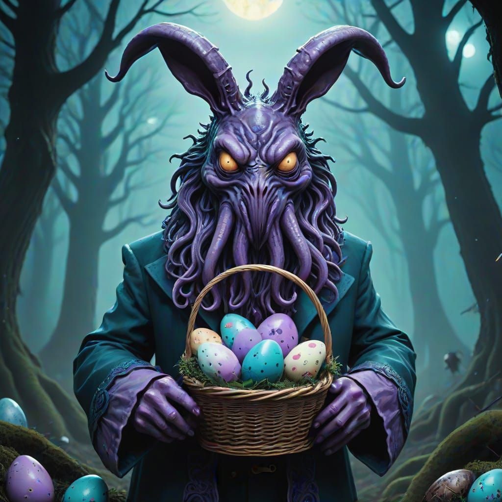 Eldritch Easter in Dark Fantasy Style