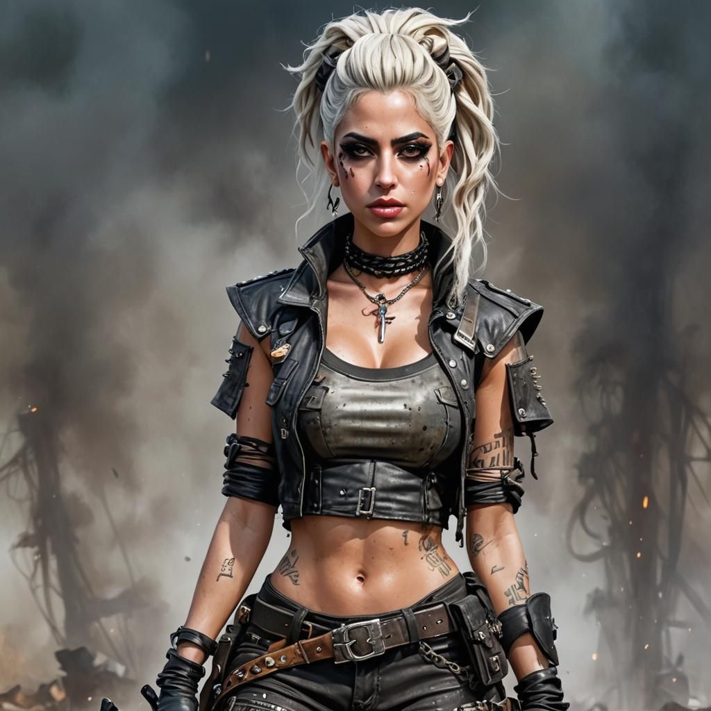 Post-Apocalyptic Punk Portrait in 8K Resolution