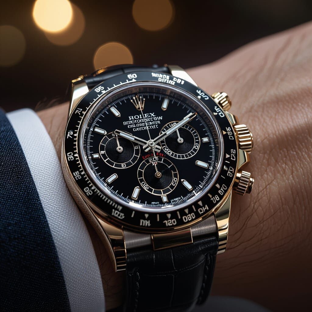 Ultra-Realistic Luxury Watch in Elegant Settings