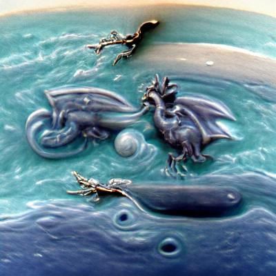 Dragons Swimming in Neptune's Atmosphere