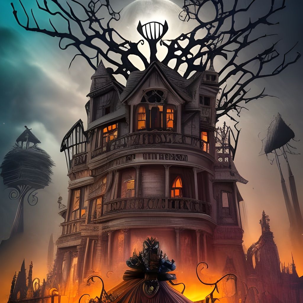 Gothic Village with Retro Monster Robots