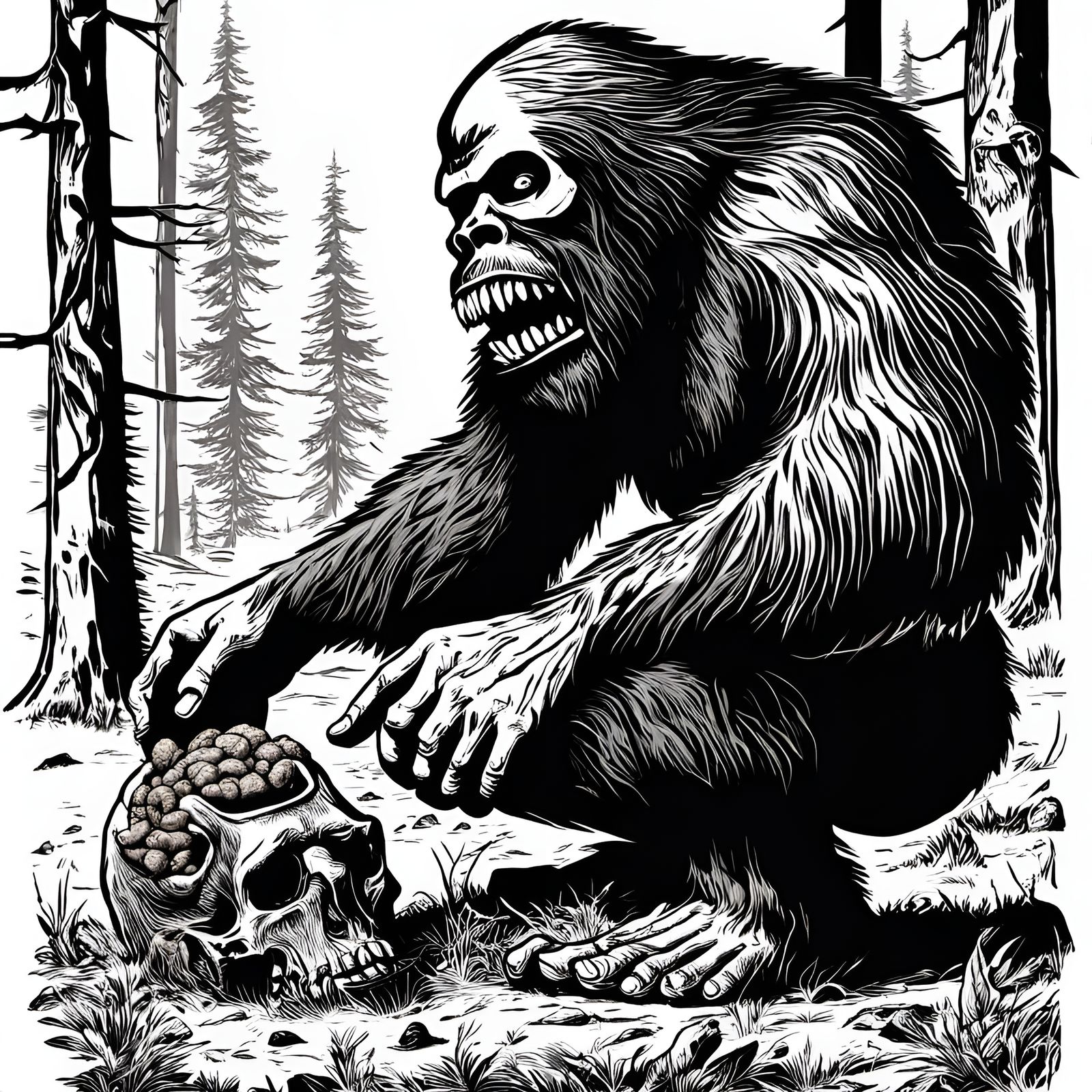 Sasquatch Cannibalism: A Grim Feast