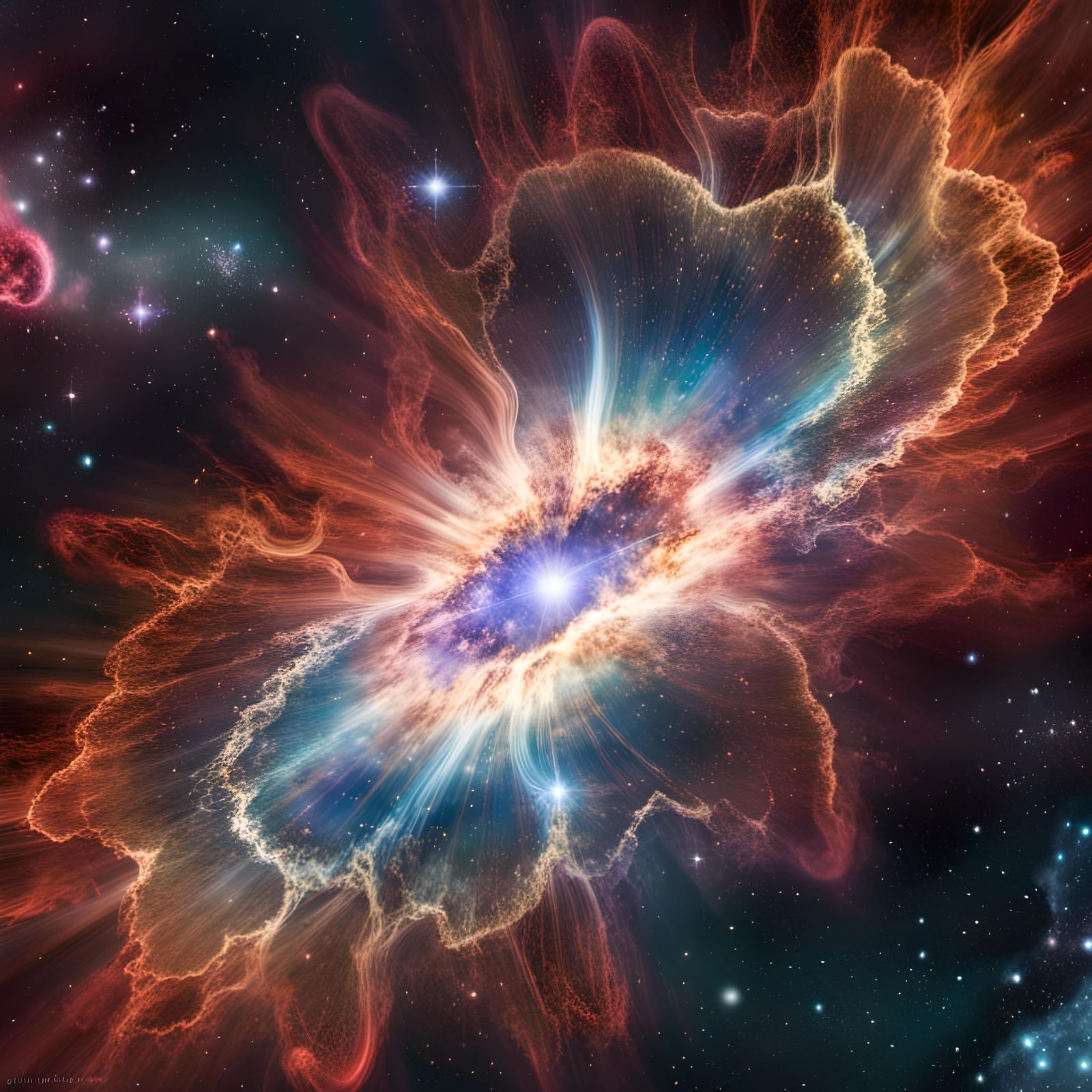 Hyperrealistic Supernova Blast Wave in Nebula