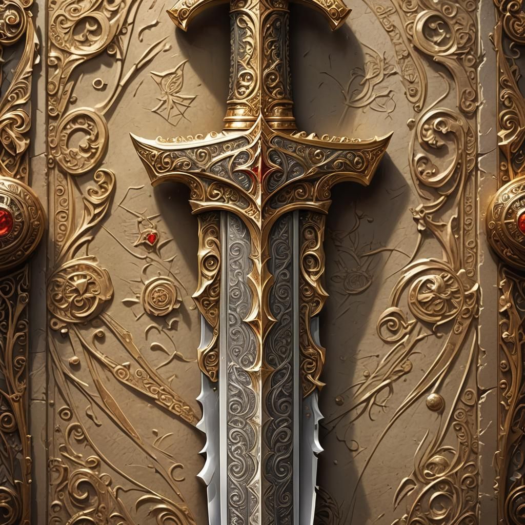 Fantasy Sword Concept Art: Sacred Warrior's Blade