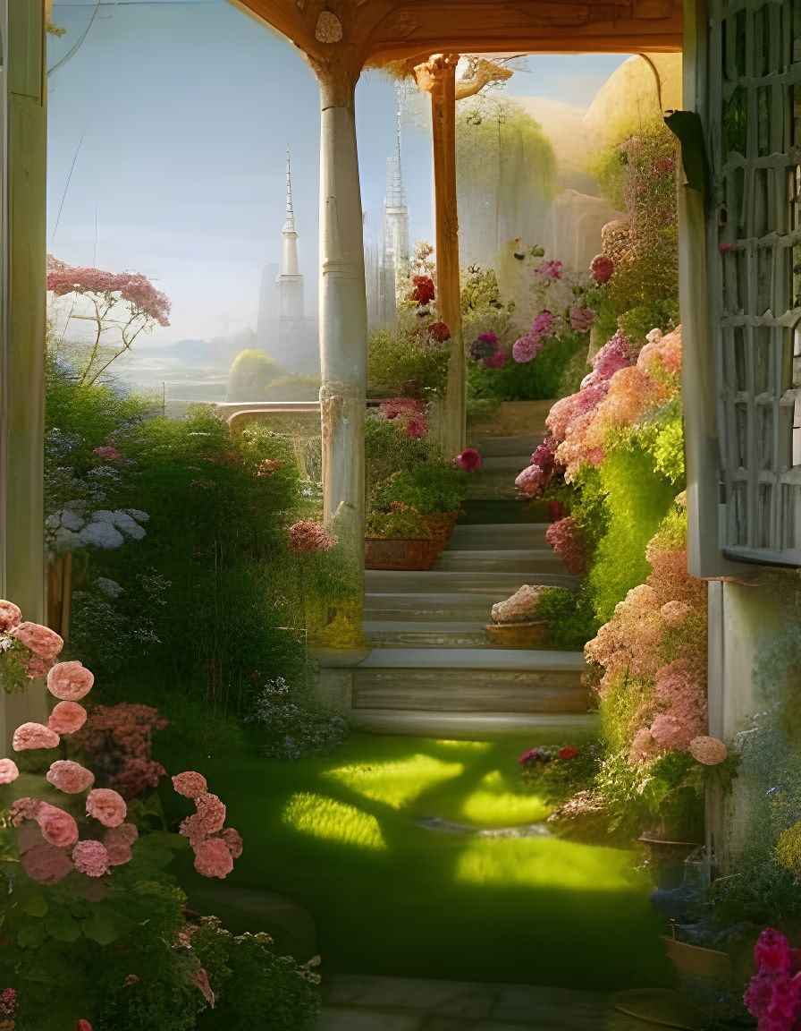 Architectural Garden Inspired by Masaccio and Hadid