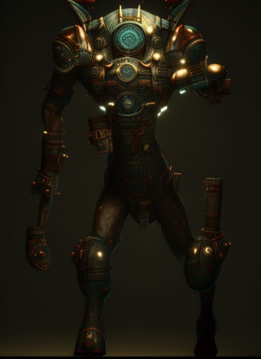 Vintage Diving Suit in Cinematic 3D Style