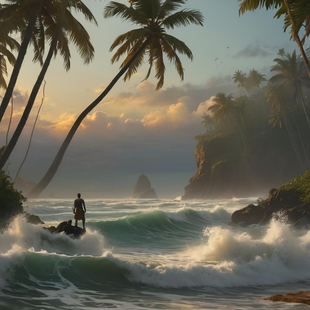 Turbulent Seashore Concept Art