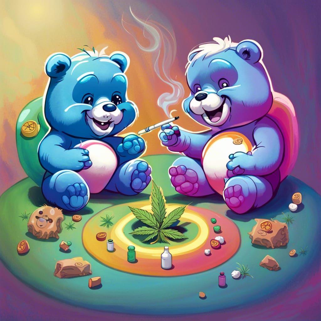 Care Bears Circle: Sharing Cannabis and Laughter