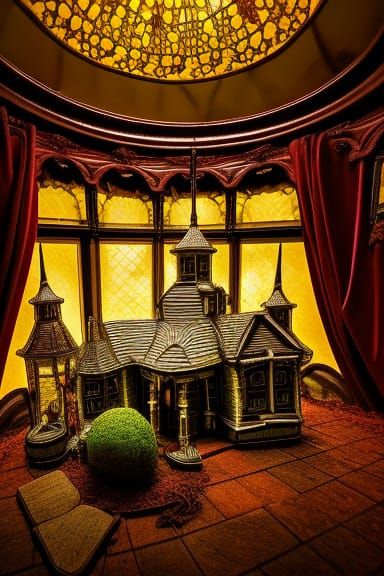 Miniature haunted house