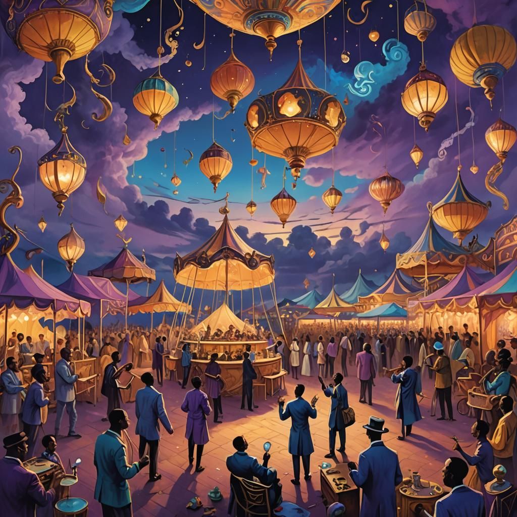Magic Johnson's Carnival Band: Surreal Concept Art