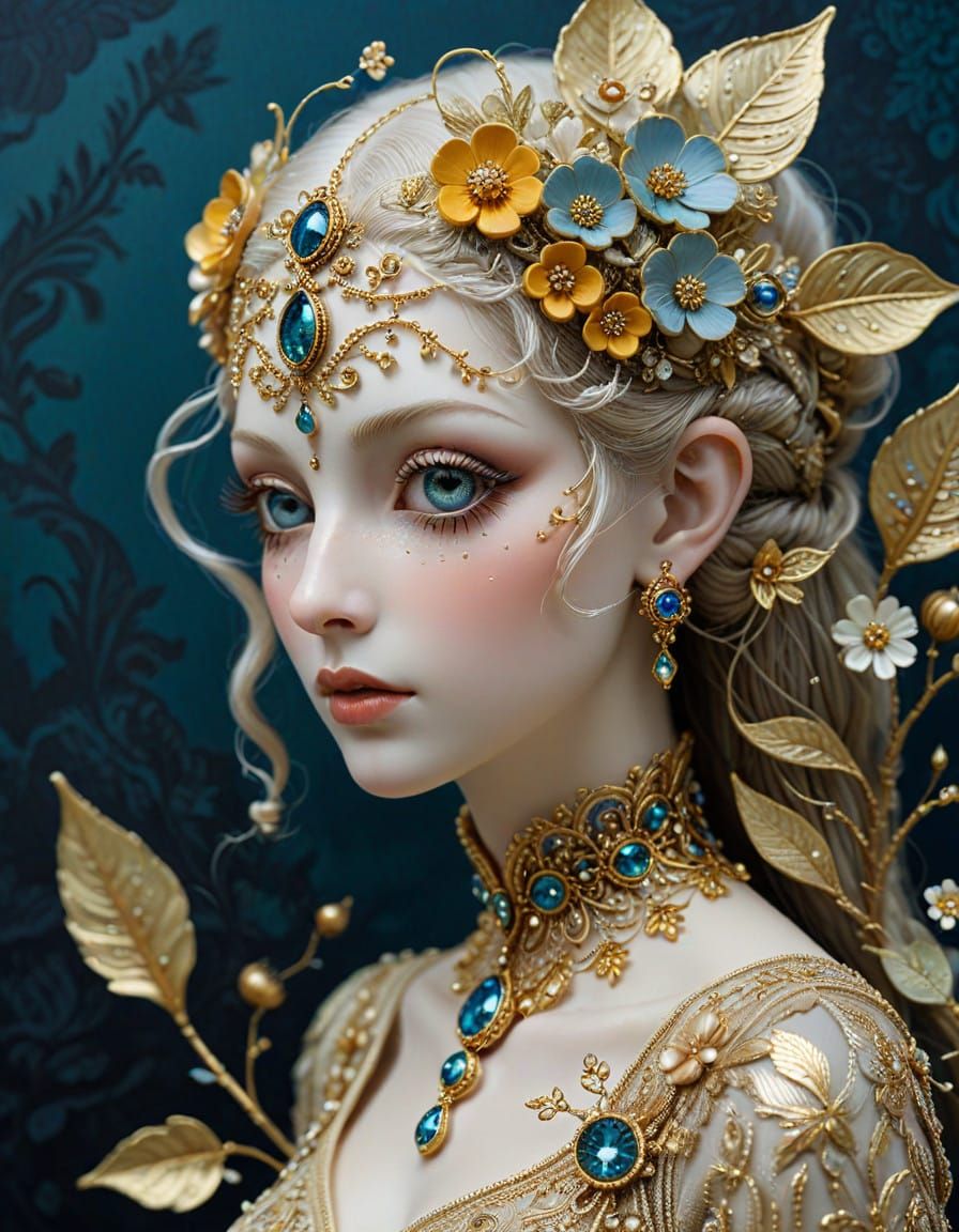 Artist-Laden Soutache Creature with Eyes