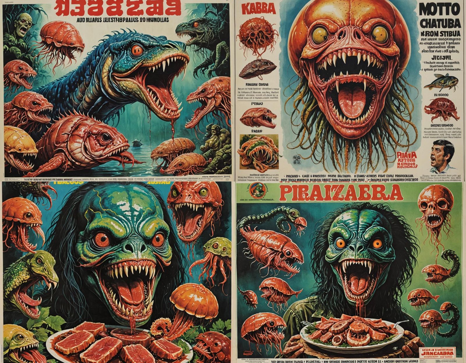 Bizarre 1970s Brazilian Horror Movie Poster