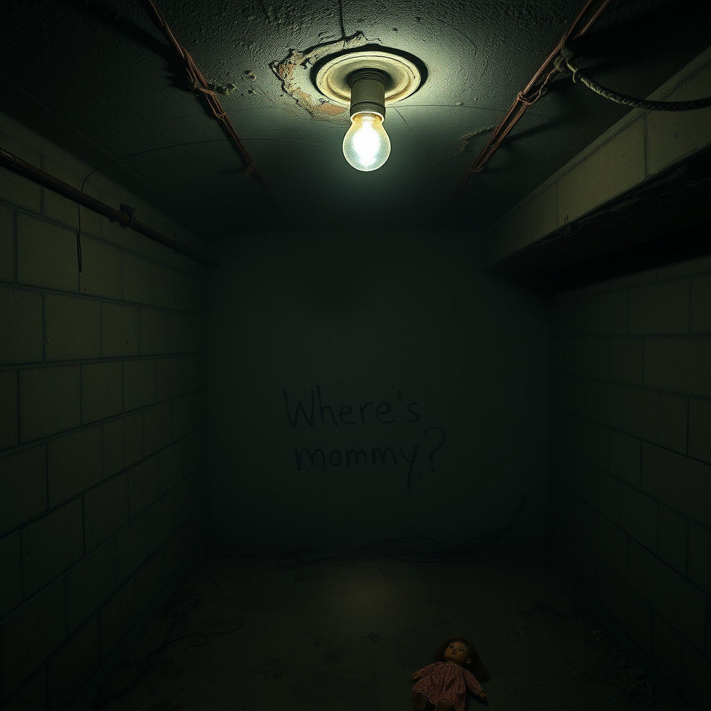 Dark Military Bunker with Old Doll