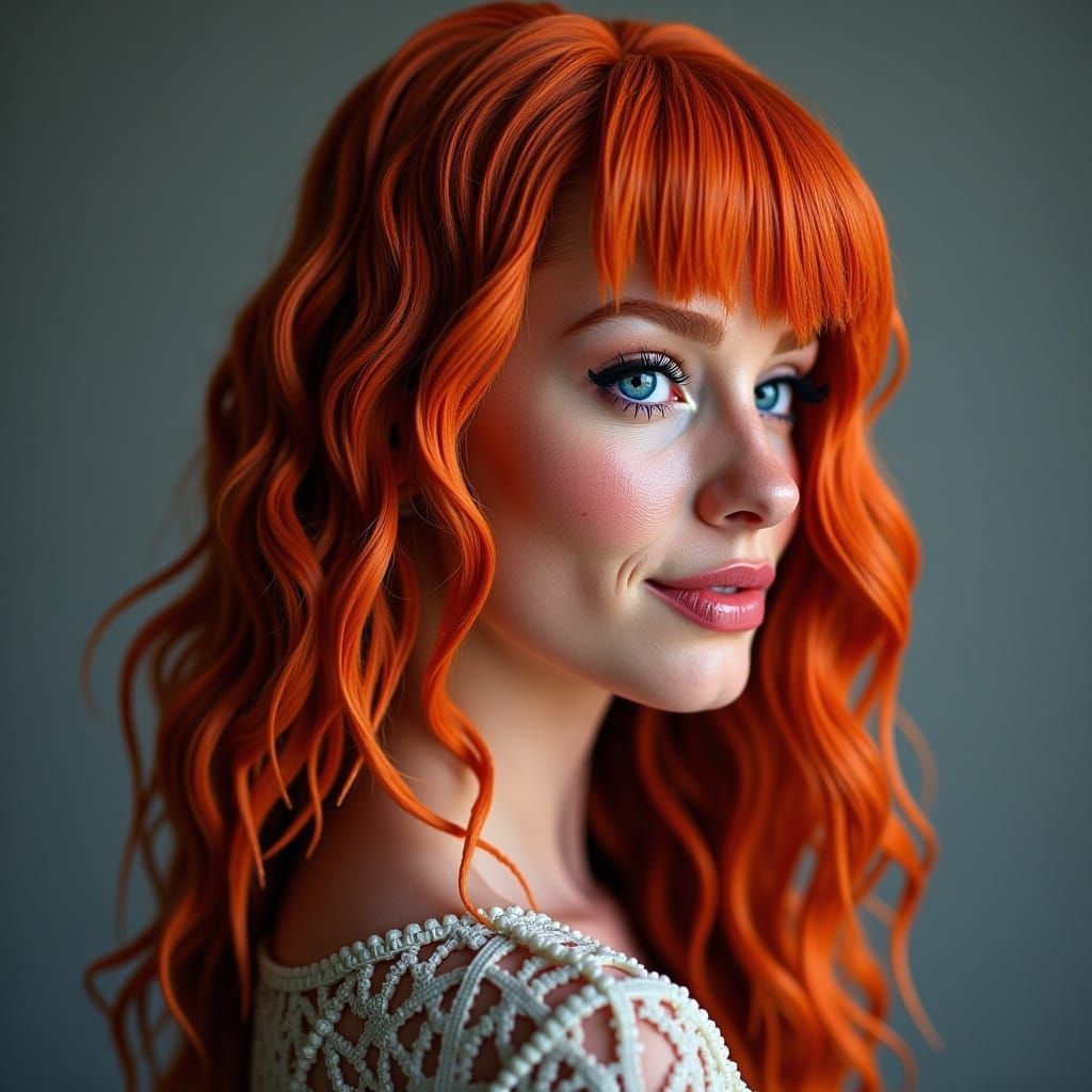 Portrait of an Attractive Redhead