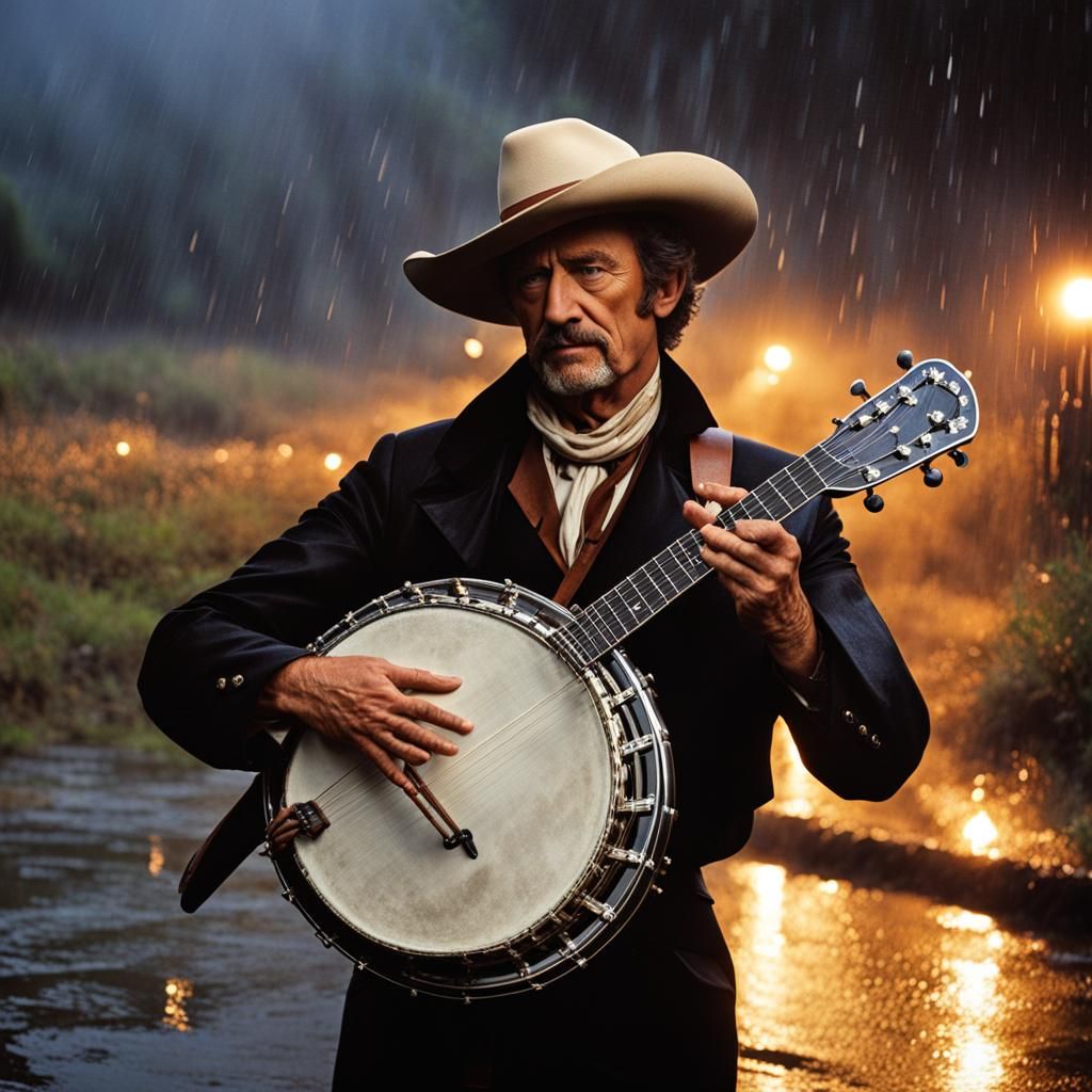 Oh, I come from Alabam
With my banjo on my knee
I'm going to Louisian
My true love for to see
It rained all night the da...