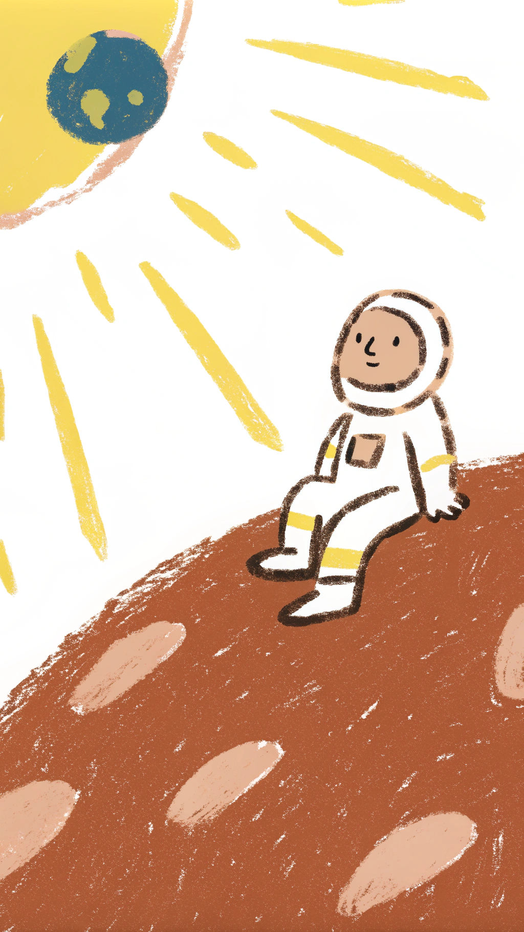 Astronaut Watches Earthrise From Asteroid Orbit