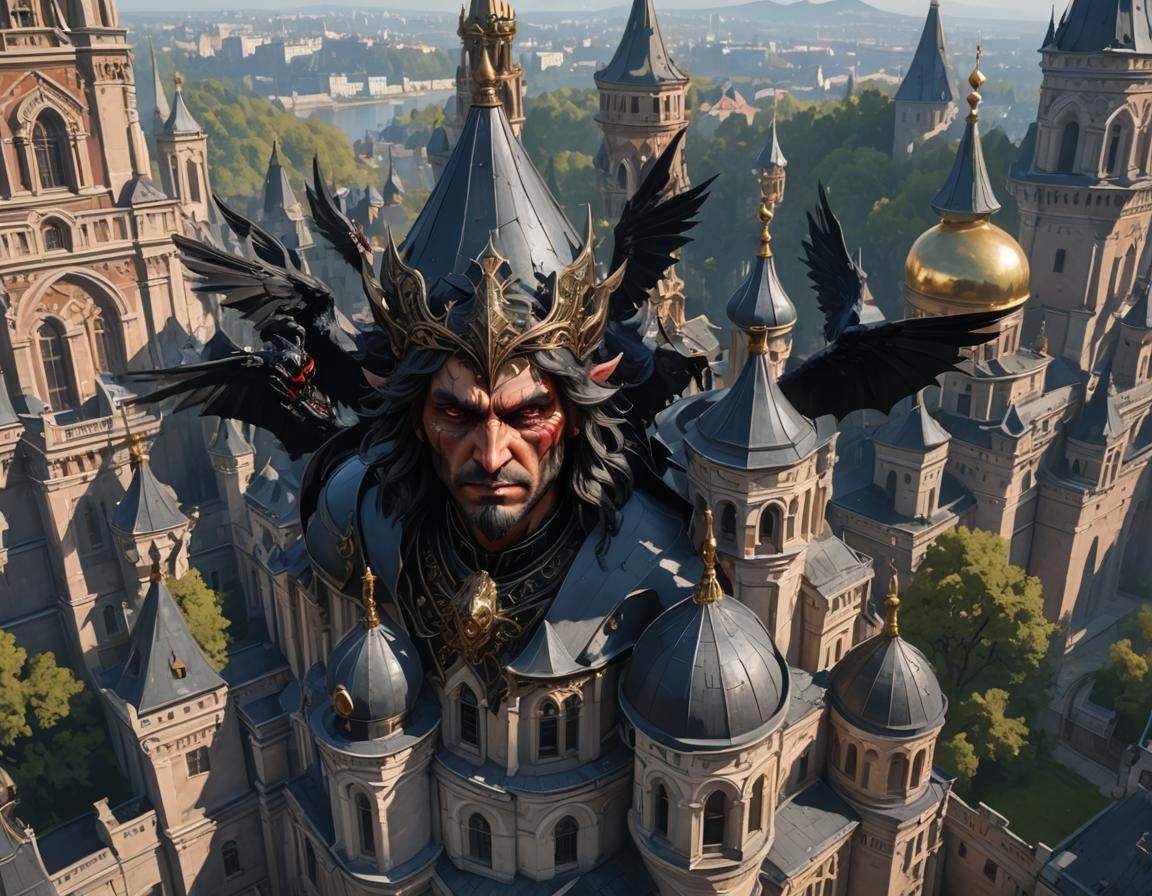 Demonic Shadows Over Russian Castle: Concept Art