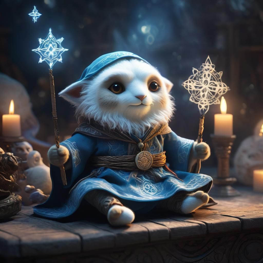 Cotton-Toy Munshkin Mage in Radiant Aura