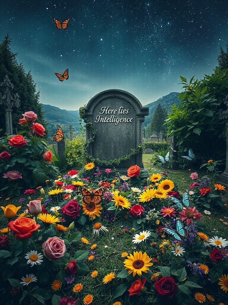 Forgotten Graveyard in Whimsical Bloom