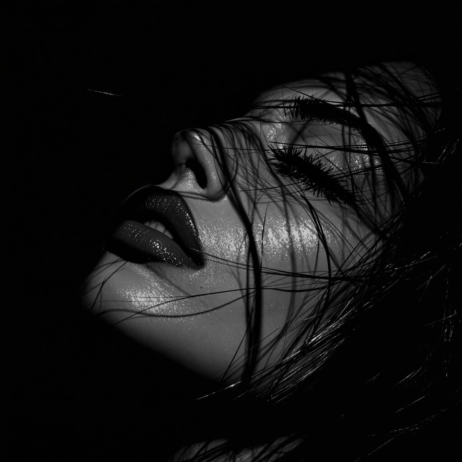 Exotic Beauty in High-Contrast Chiaroscuro