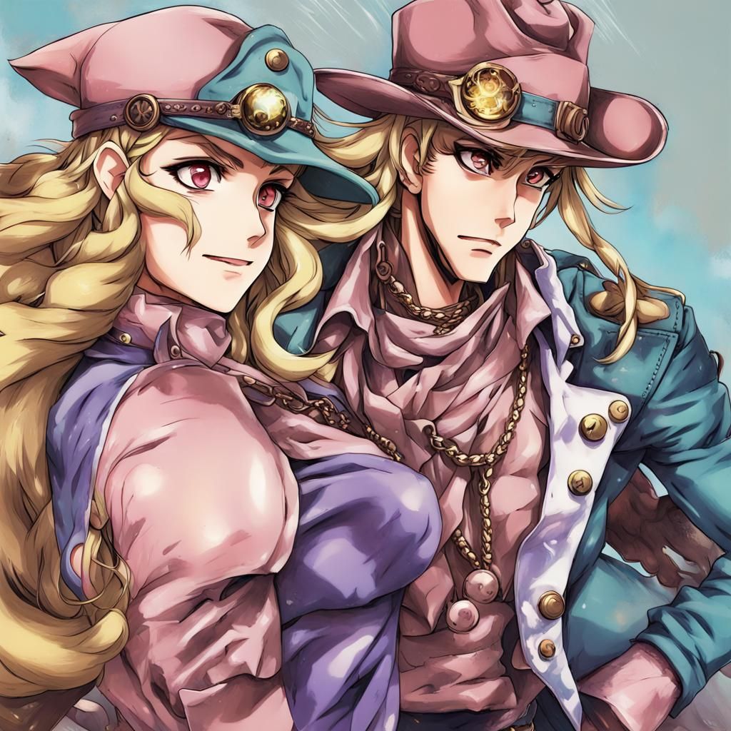 Dynamic Manga Illustration: Steel Ball Run