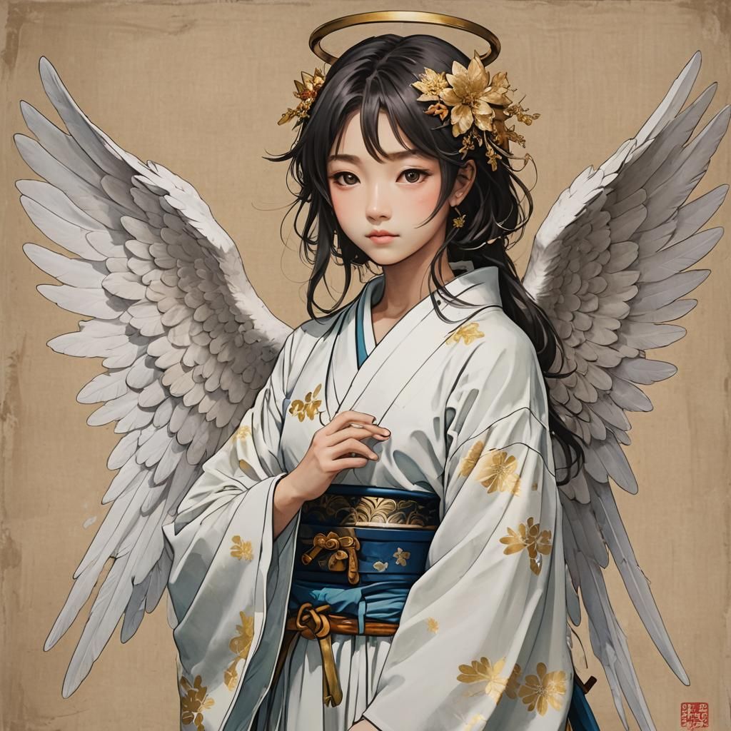 Japanese Angel: An AI Interpretation