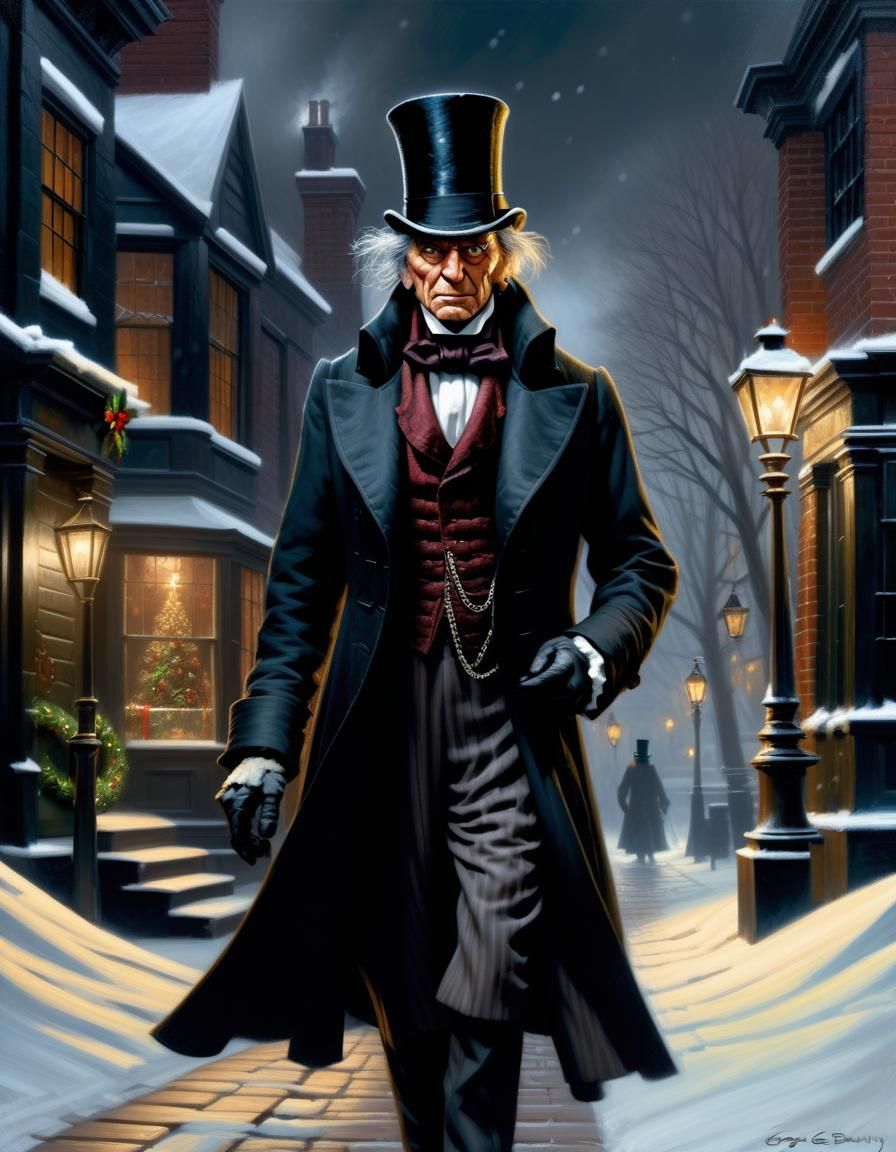 Ebeneezer Scrooge on Christmas Eve: A Masterpiece