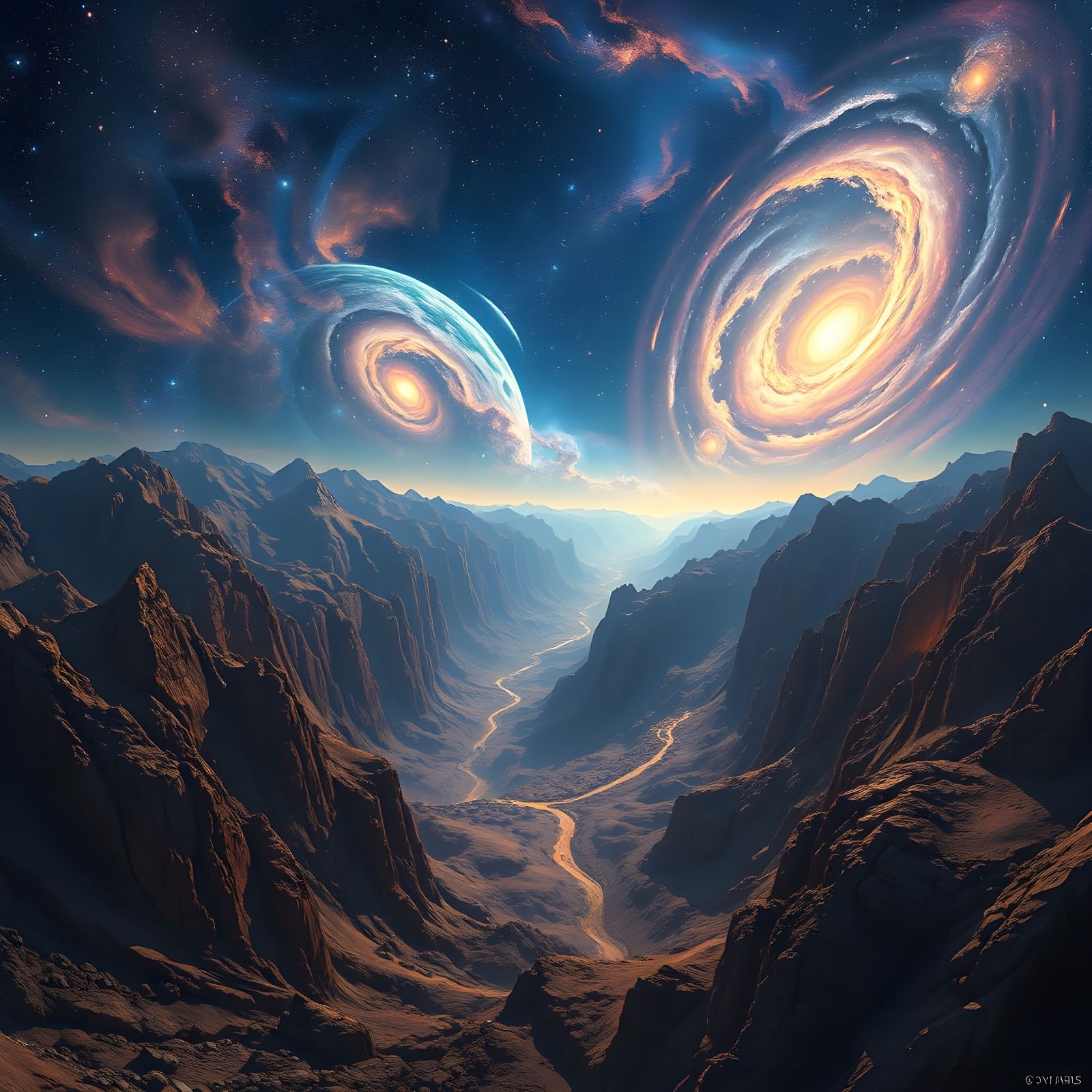 Cosmic Valley of Stars and Nebulae