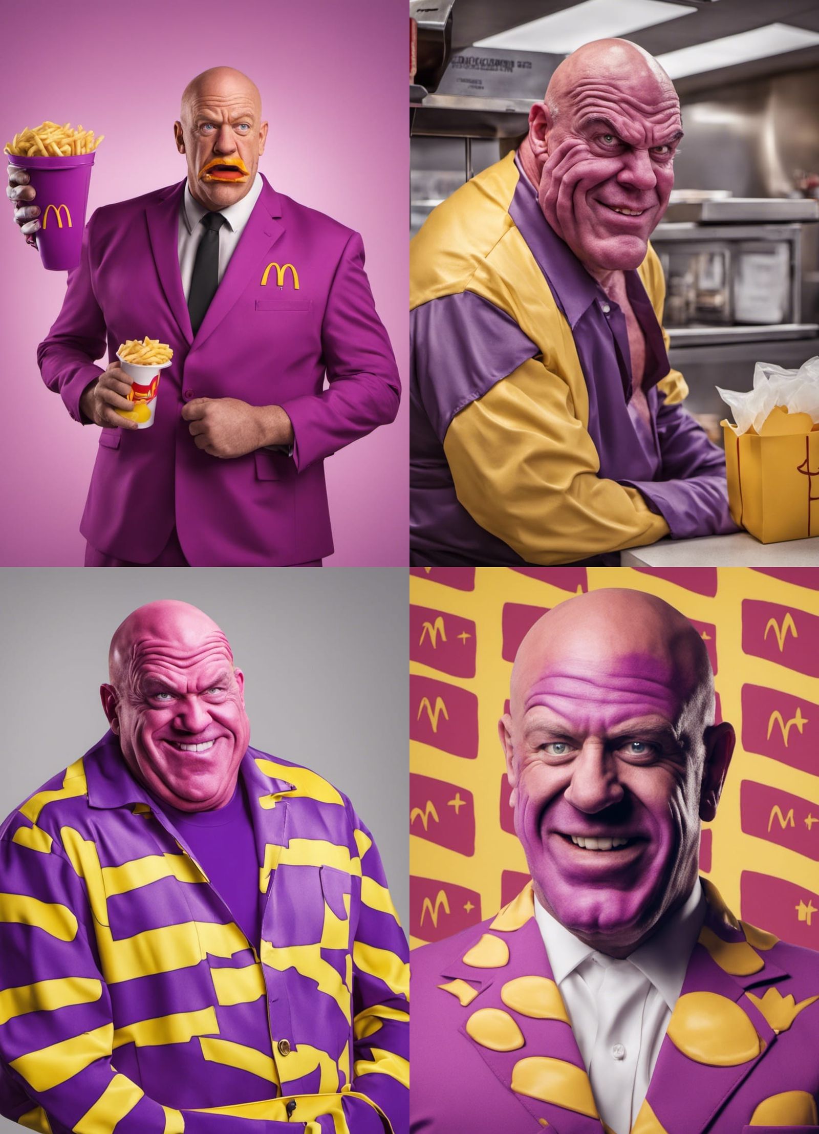 Dean Norris as Grimace: A Cosplay Portrait
